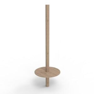 Stolpe til solsejl med rundt sandbord, 3,33 m