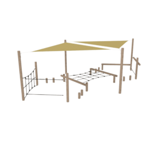 balancebane med solsejl for mindre børn vuggestue børnehave