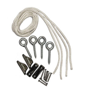 Beslagssæt til firkantet solsejl