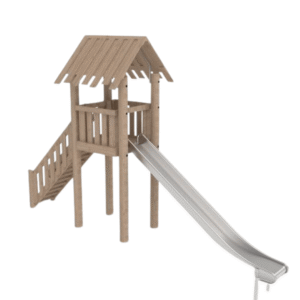 Tårn med trappe og rutschebane