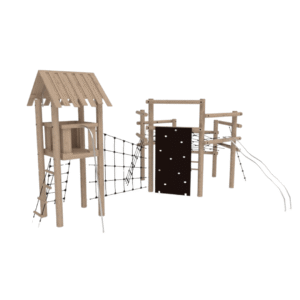 Sammenbygget klatresystem