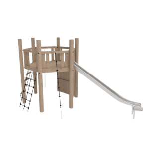 Klatresystem 6 med gulv og rutschebane